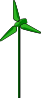 free vector Energy Positive Wind Turbine Green clip art