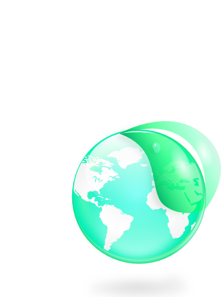 free vector Environmental Eco Globe Leaf Icon clip art