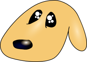 free vector Ericlemerdy Cute Sad Dog clip art