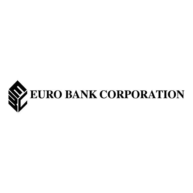 free vector Euro bank corporation