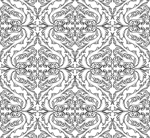 free vector European background of black and white pattern vector