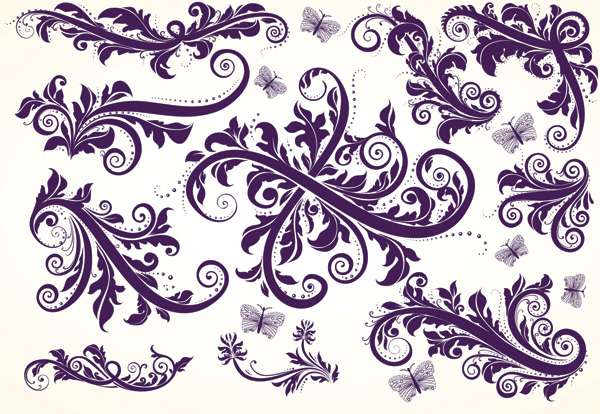 free vector European gorgeous beautiful pattern vector