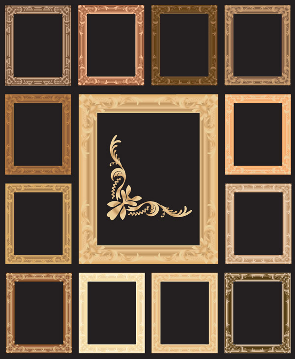 European gorgeous frame (5136) Free EPS Download / 4 Vector