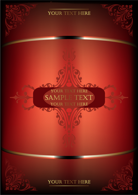 free vector European gorgeous gold pattern vector
