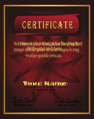 free vector European gorgeous graduation certificate template vector