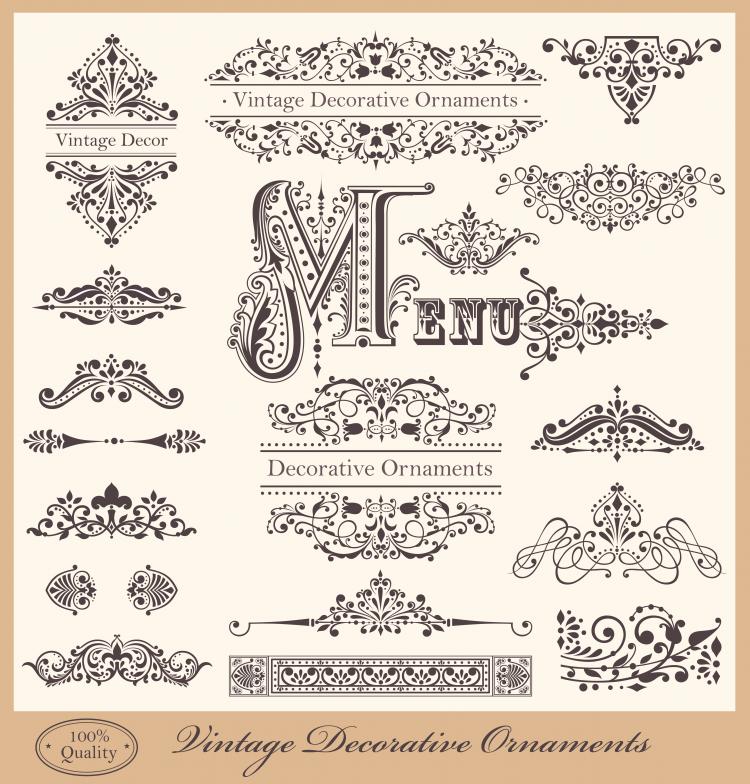 free vector European lace pattern 02 vector