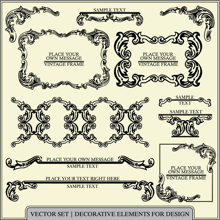 free vector European pattern of patterns 01 vector