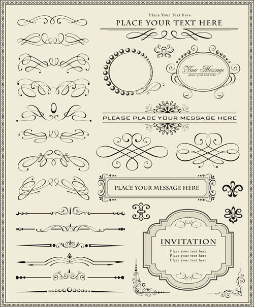 free vector Europeanstyle lace pattern 02 vector