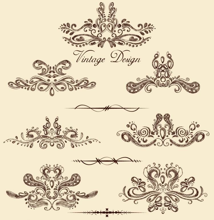 Download Europeanstyle lace pattern (22378) Free AI, EPS Download ...