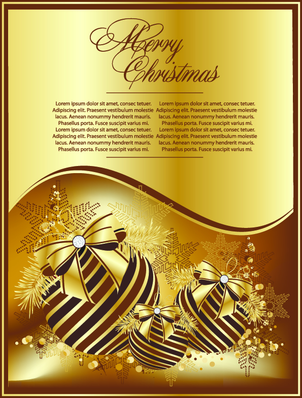 Download Exquisite christmas cards (25008) Free AI Download / 4 Vector