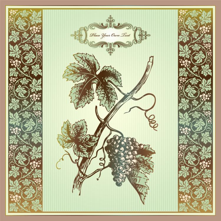 free vector Exquisite europeanstyle pattern label 06 vector