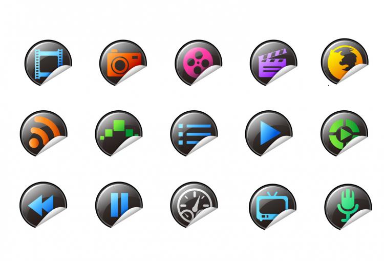 free vector Exquisite Icons - Vector Material Fine Roll Angle Rss