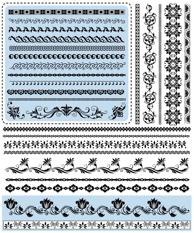 free vector Exquisite lace pattern 04 vector