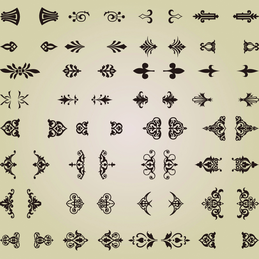 free vector Exquisite shading pattern 02 vector