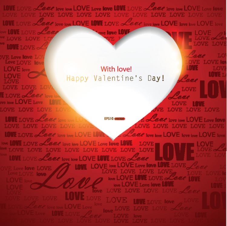 free vector Exquisite valentine39s day greeting cards 02 vector