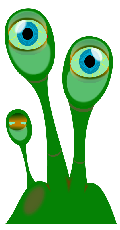 free vector Extraterrestrial Eye Plant