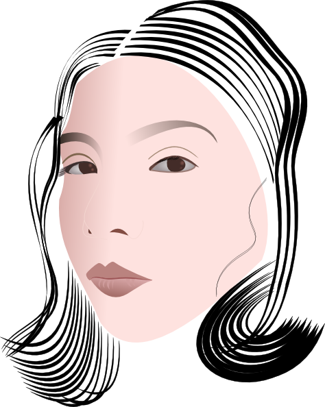 free vector Face Of A Lady clip art