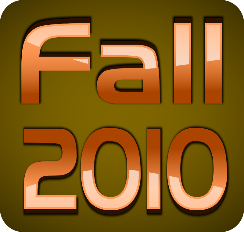 free vector FALL 2010 TEXT