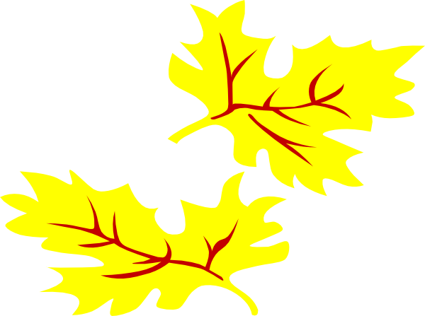 free vector Fall Coloured Leaf clip art