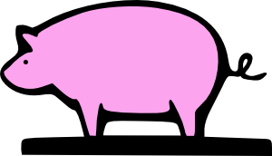 free vector Farming Pig Animal clip art