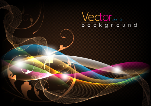 free vector Fashion halo dynamic background 03 vector