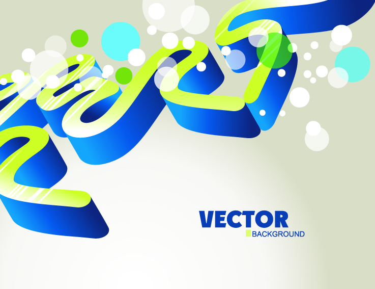 free vector Fashion threedimensional geometric vector background