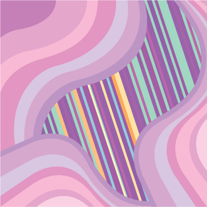 free vector Fashion vector wave background