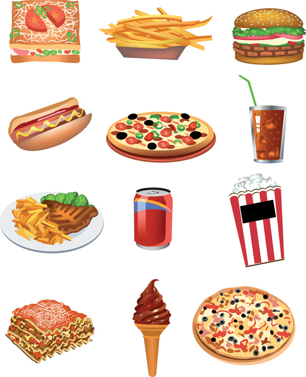 Fastfood breakfast pastries (4753) Free EPS Download / 4 Vector