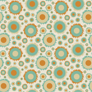 free vector Featured tile pattern vector background material -1