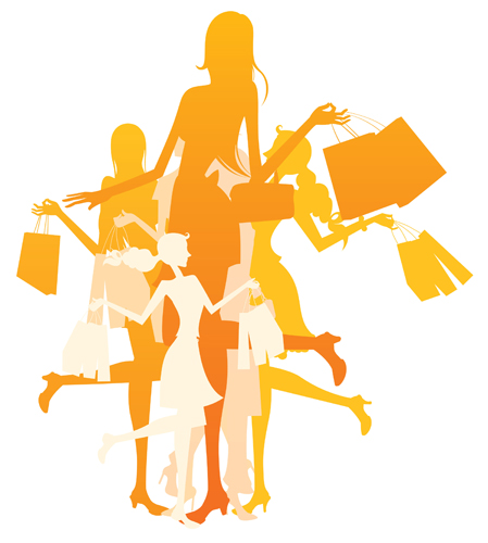Female fashion shopping (28281) Free EPS Download / 4 Vector