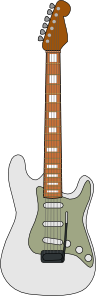 free vector Fender Stratocaster Guitar clip art