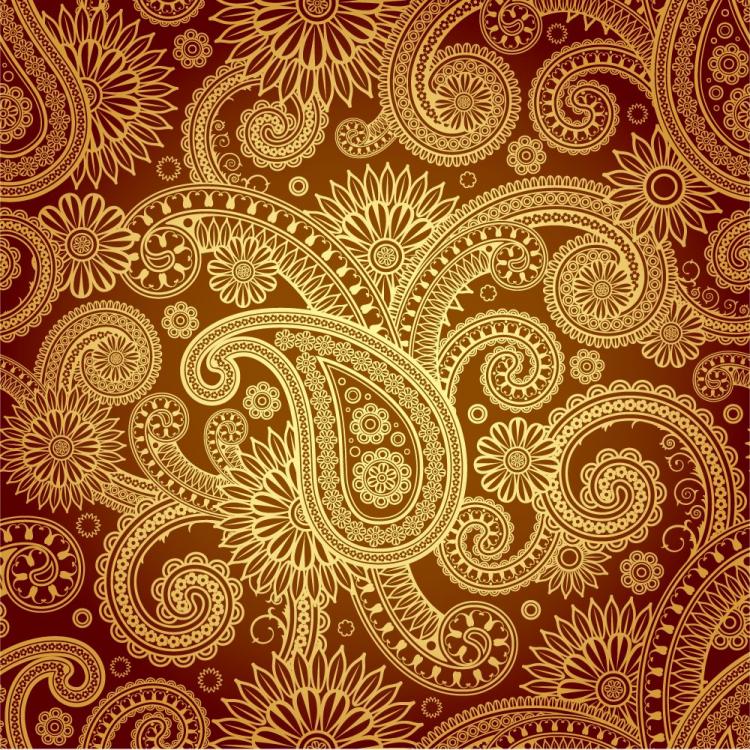 free vector Fine classical pattern vector 2