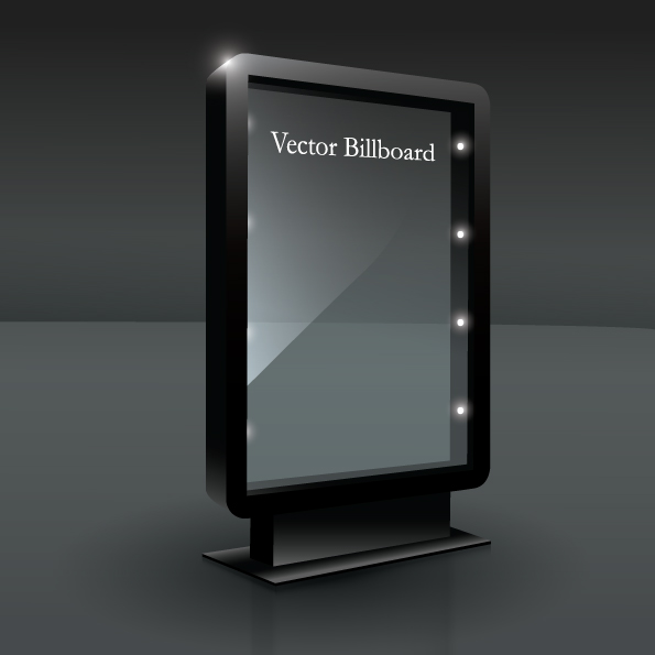 free vector Fine glass advertising boxes 01 vector
