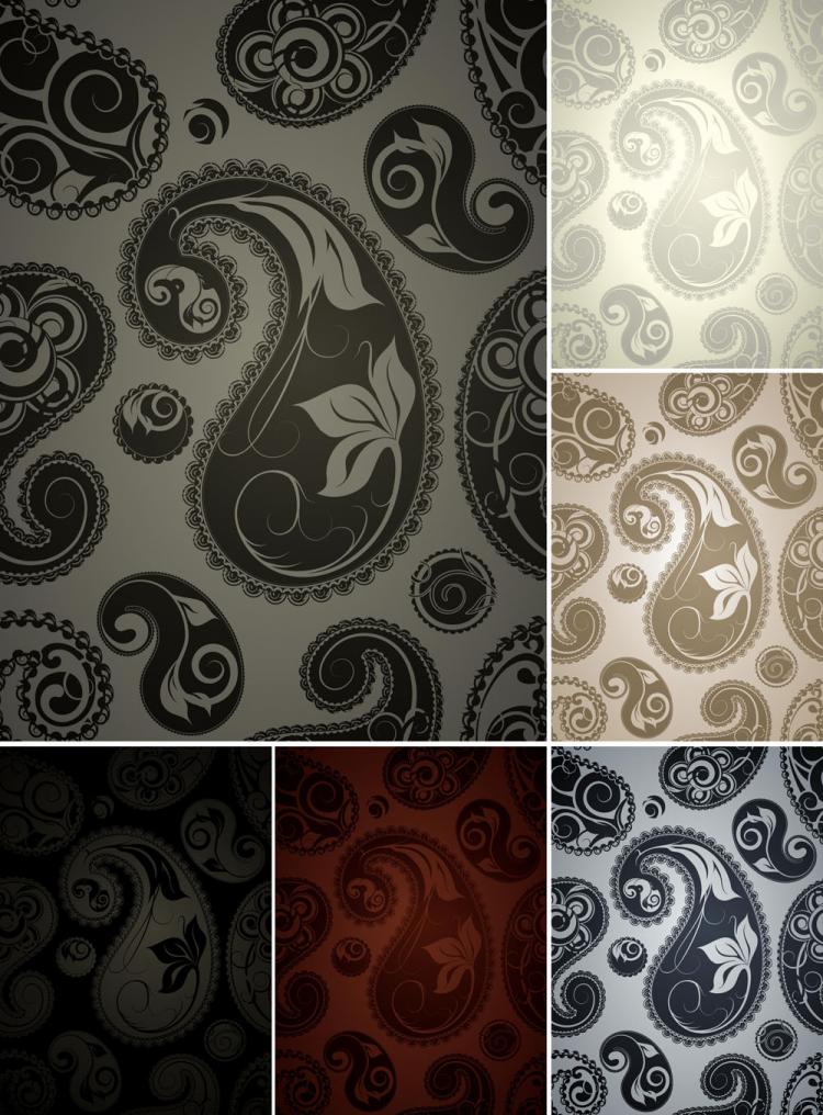 free vector Fine pattern background 05 vector