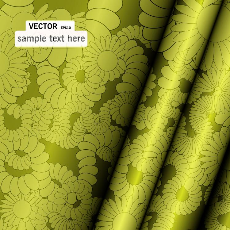 free vector Fine pattern curtains 01 vector