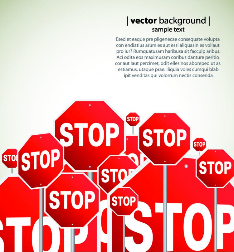 Fine road signs (6802) Free EPS Download / 4 Vector