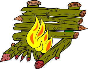 free vector Fire Catching Wood clip art