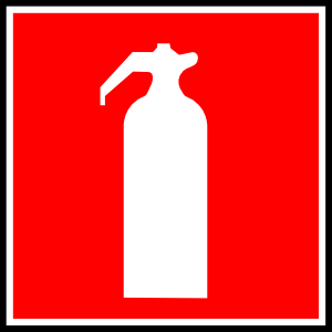 free vector Fire Extinguisher Sign clip art