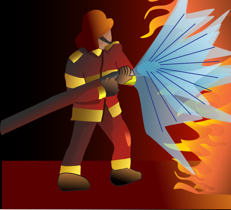 free vector Firefighter/pompier2