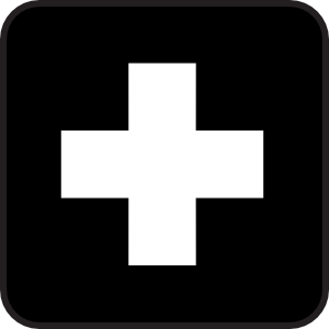 free vector First Aid Map Sign clip art