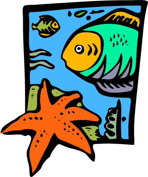 Download Fish Marine Life Starfish clip art (119396) Free SVG ...