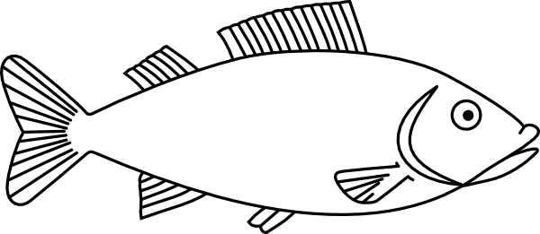 free fish outline clipart