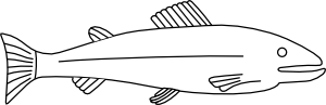 free vector Fish Outline clip art