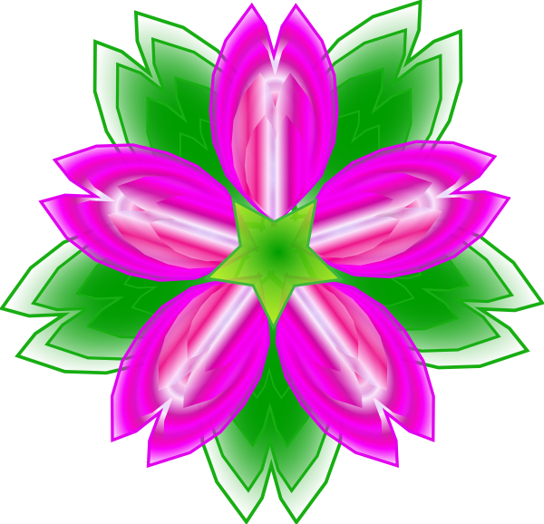 free vector Five Petalled Flower clip art