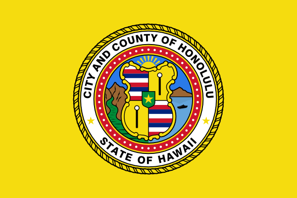 free vector Flag Of Honolulu Hawaii clip art