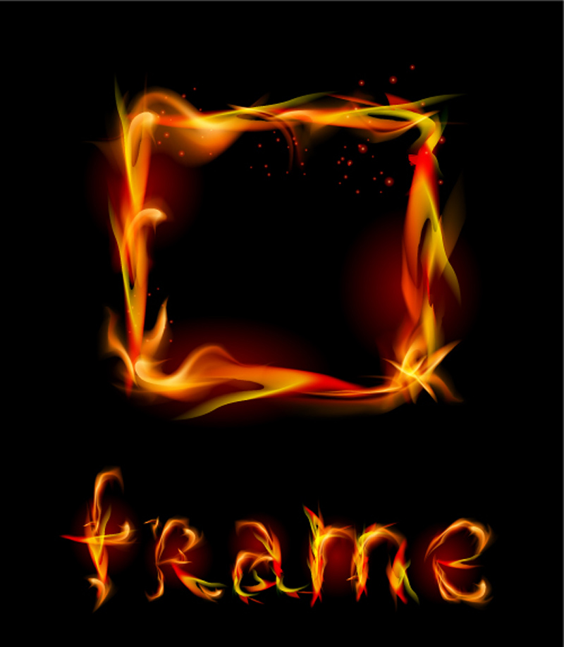 free vector Flame effect 02 vector
