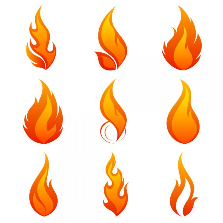 free vector Flame icon 01 vector