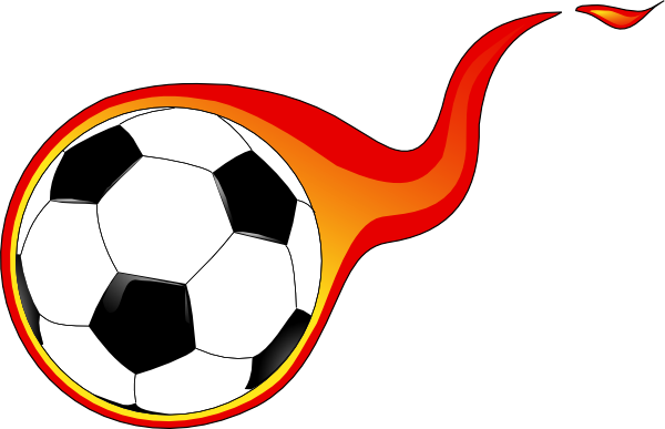 free vector Flaming Soccer Ball clip art