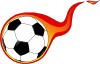 free vector Flaming Soccer Ball clip art
