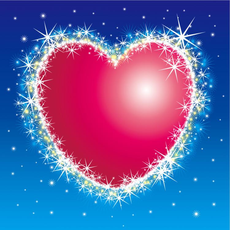 free vector Flash and flash heartshaped vector background